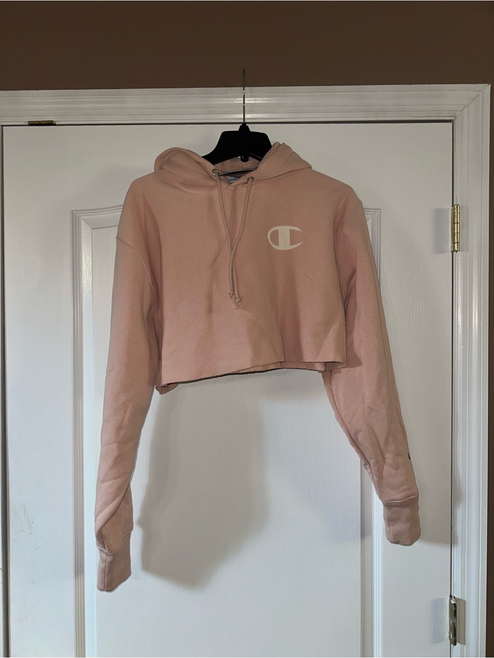 Women’s Champion Cropped Hoodie NWT Light Pink Size XS